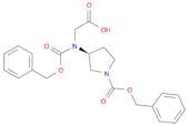 (S)-2-(N-Cbz)(1-Cbz-pyrrolidin-3-yl)aminoacetic acid