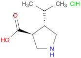 (3S,4S)-4-Isopropylpyrrolidine-3-carboxylic acid hydrochloride