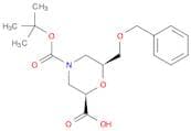 (2R,6S)-6-(benzyloxymethyl)-4-(tert-butoxycarbonyl)morpholine-2-carboxylic acid