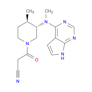 3-((3S,4R)-4-Methyl-3-(methyl(7H-pyrrolo[2,3-d]pyrimidin-4-yl)amino)piperidin-1-yl)-3-oxopropaneni…