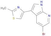 1H-Pyrrolo[2,3-b]pyridine, 5-bromo-3-(2-methyl-4-thiazolyl)-