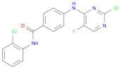 4-(2-Chloro-5-fluoropyrimidin-4-ylamino)-N-(2-chlorophenyl)benzamide