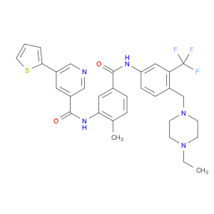 BenzaMide, N-[4-[(4-ethyl-1-piperazinyl)Methyl]-3-(trifluoroMethyl)phenyl]-4-Methyl-3-[[[5-(2-thie…
