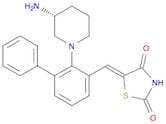 (5Z)-5-({2-[(3R)-3-Aminopiperidin-1-yl]-3-phenylphenyl}methylidene)-1,3-thiazolidine-2,4-dione