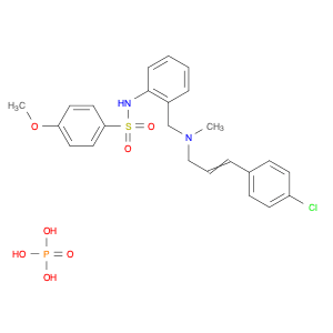 N-[2-({[(2E)-3-(4-chlorophenyl)prop-2-en-1-yl](methyl)amino}methyl)phenyl]-4-methoxybenzenesulfona…