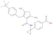 4-[1-[[[2,5-Dimethyl-4-[[4-(trifluoromethyl)phenyl]methyl]-3-thienyl]carbonyl]amino]cyclopropyl]be…
