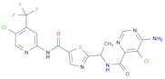 4-Pyrimidinecarboxamide, 6-amino-5-chloro-n-[(1r)-1-[5-[[[5-chloro-4-(trifluoromethyl)-2-pyridinyl…