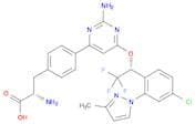 4-[2-Amino-6-[(1R)-1-[4-chloro-2-(3-methyl-1H-pyrazol-1-yl)phenyl]-2,2,2-trifluoroethoxy]-4-pyrimi…