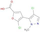 2-Furancarboxylic acid, 5-chloro-4-(4-chloro-1-methyl-1H-pyrazol-5-yl)-