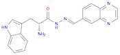 (2R)-2-amino-3-(1H-indol-3-yl)-N'-[(E)-(quinoxalin-6-yl)methylidene]propanehydrazide