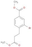 Methyl 3-bromo-4-(3-methoxy-3-oxopropyl)benzoate