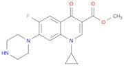 Methyl 1-cyclopropyl-6-fluoro-4-oxo-7-(piperazin-1-yl)quinoline-3-carboxylate