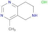 5,6,7,8-Tetrahydro-4-methylpyrido[4,3-d]pyrimidine hcl