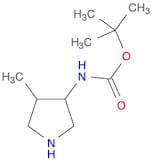 (4-Methylpyrrolidin-3-yl)carbamic acid tert-butyl ester