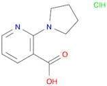 3-Pyridinecarboxylic acid, 2-(1-pyrrolidinyl)-, hydrochloride