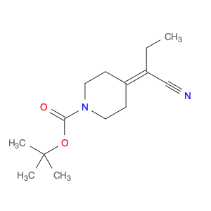 tert-Butyl 4-(1-cyanopropylidene)piperidin-1-carboxylate