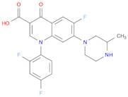 1-(2,4-Difluorophenyl)-6-fluoro-1,4-dihydro-7-(3-methyl-1-piperazinyl)-4-oxo-3-quinolinecarboxylic…