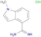1-methyl-1H-indole-4-carboximidamide hydrochloride