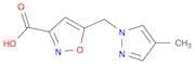 5-[(4-Methyl-1H-pyrazol-1-yl)methyl]isoxazole-3-carboxylic acid