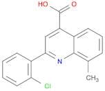 2-(2-Chlorophenyl)-8-methylquinoline-4-carboxylic acid