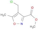 3-Isoxazolecarboxylic acid, 4-(chloromethyl)-5-methyl-, methyl ester