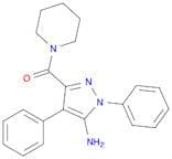 (5-Amino-1,4-diphenyl-1H-pyrazol-3-yl)(piperidin-1-yl)methanone