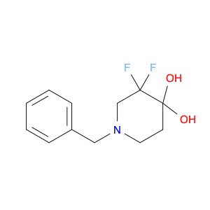 1-Benzyl-3,3-difluoropiperidine-4,4-diol