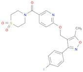 (1,1-Dioxido-4-thiomorpholinyl)[6-[[3-(4-fluorophenyl)-5-methyl-4-isoxazolyl]methoxy]-3-pyridinyl]…