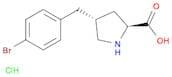 (2S,4R)-4-(4-Bromobenzyl)pyrrolidine-2-carboxylic acid hydrochloride