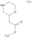 methyl 2-(morpholin-2-yl)acetate hcl