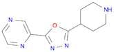 2-(Piperidin-4-yl)-5-(pyrazin-2-yl)-1,3,4-oxadiazole