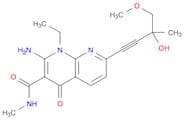 2-Amino-1-ethyl-7-(3-hydroxy-4-methoxy-3-methyl-1-butyn-1-yl)-n-methyl-4-oxo-1,4-dihydro-1,8-napht…