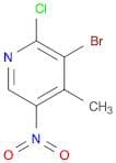 3-Bromo-2-chloro-4-methyl-5-nitropyridine