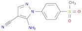 5-Amino-1-(4-(methylsulfonyl)phenyl)-1H-pyrazole-4-carbonitrile