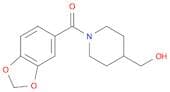 Benzo[d][1,3]dioxol-5-yl(4-(hydroxymethyl)piperidin-1-yl)methanone