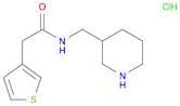 N-(Piperidin-3-ylmethyl)-2-(thiophen-3-yl)acetamide hydrochloride