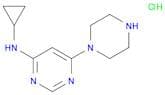 N-Cyclopropyl-6-(piperazin-1-yl)pyrimidin-4-amine hydrochloride
