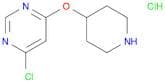 4-Chloro-6-(piperidin-4-yloxy)pyrimidine hydrochloride