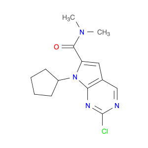 7H-Pyrrolo[2,3-d]pyrimidine-6-carboxamide, 2-chloro-7-cyclopentyl-N,N-dimethyl-