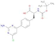 (S)-3-(4-(2-Amino-6-chloropyrimidin-4-yl)phenyl)-2-((tert-butoxycarbonyl)amino)propanoic acid