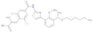 2-Propenoic acid, 3-[2,6-dichloro-4-[[[4-[3-[(1S)-1-(hexyloxy)ethyl]-2-methoxyphenyl]-2-thiazolyl]…