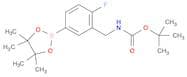 tert-Butyl N-{[2-fluoro-5-(tetramethyl-1,3,2-dioxaborolan-2-yl)phenyl]methyl}carbamate