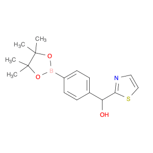 4-(Hydroxy(thiazol-2-yl)methyl)phenylboronic acid, pinacol ester