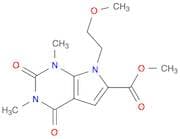 Methyl 7-(2-methoxyethyl)-1,3-dimethyl-2,4-dioxo-2,3,4,7-tetrahydro-1H-pyrrolo[2,3-d]pyrimidine-6-…