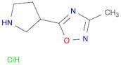 3-Methyl-5-(3-pyrrolidinyl)-1,2,4-oxadiazole hydrochloride