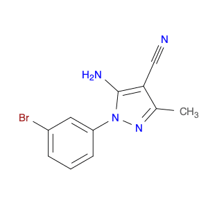5-Amino-1-(3-bromophenyl)-4-cyano-3-methylpyrazole