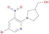 (1-(5-Bromo-3-nitropyridin-2-yl)pyrrolidin-3-yl)-methanol