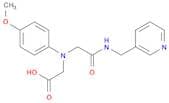 ((4-methoxyphenyl){2-oxo-2-[(pyridin-3-ylmethyl)amino]ethyl}amino)acetic acid