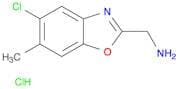(5-Chloro-6-methylbenzo[d]oxazol-2-yl)methanamine hydrochloride