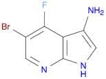 1H-Pyrrolo[2,3-b]pyridin-3-amine, 5-bromo-4-fluoro-